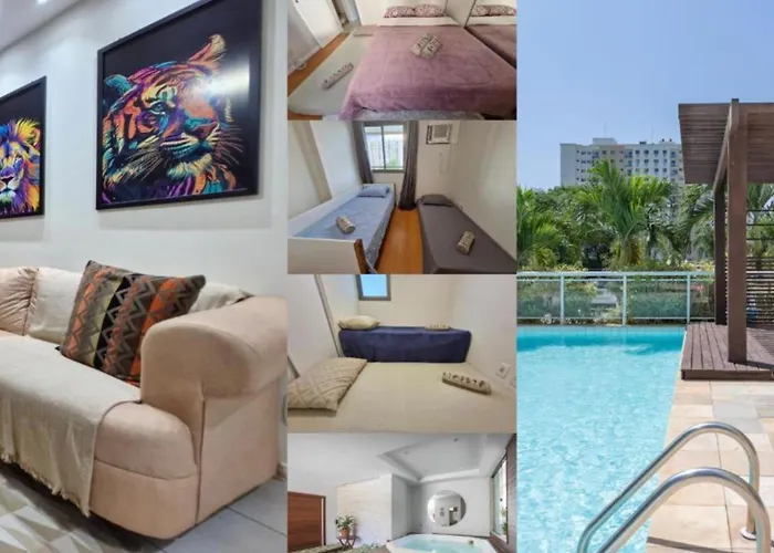 Barra Olimpico, Farmasi Arena, Rock In Rio, Parque Olimpico A Pe, Rio Centro, 2 Quartos Com Estacionamento, Portaria 24H, Piscina, Sauna E Parquinho Infantil - Ar Condicionado Sala E Quartos, Tv Com Streaming, Wi-Fi 500 Mbps